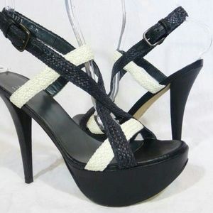 Stuart Weitzman Navy Blue Platforms